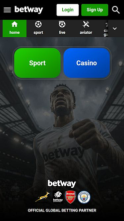Betway Casino Mobile Homepage