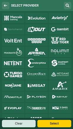 BetWinner Casino Mobile Game Developers