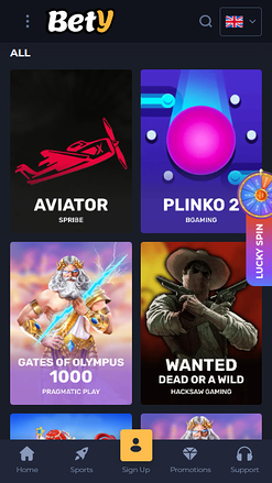 Bety Casino Mobile Games