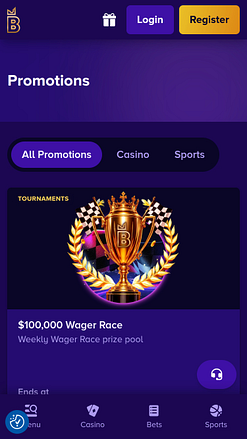Promociones móviles de Biggerz Casino