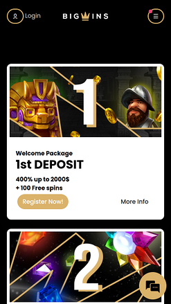 Promozioni mobile di BigWins