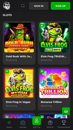 Jeux mobiles de Billy Billion Casino