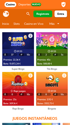 Bingo mobile de Bingo Botemania Casino