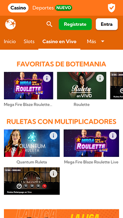 Croupier en direct mobile de Bingo Botemania Casino