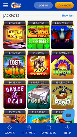 Jackpot mobile di Bingo Liner Casino