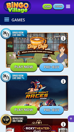 Bingo mobile de Bingo Village Casino