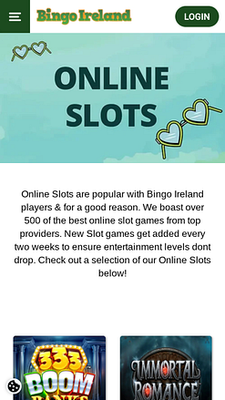 Игры для настольных компьютеров в казино Bingo Ireland
