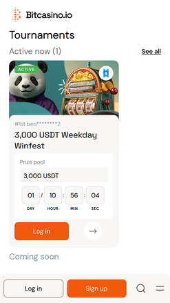 Bitcasino.io Mobile Tournaments