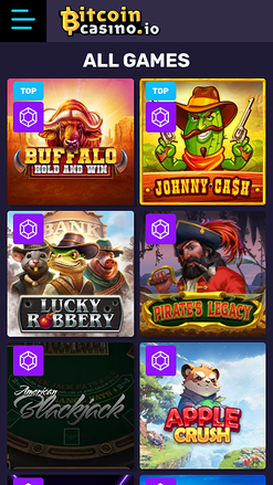 Jeux mobiles de Bitcoin Casino