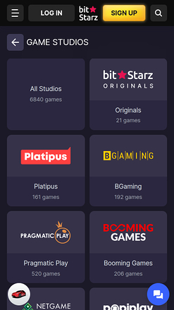 Développeurs de jeux mobiles de Bitstarz Casino