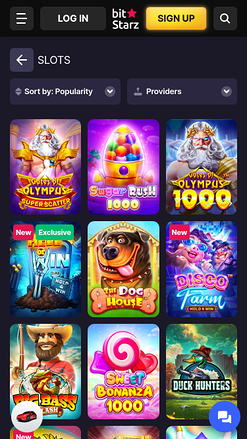 Jeux mobiles de Bitstarz Casino