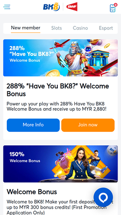 Promotions mobiles de BK8 Casino