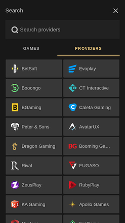 Développeurs de jeux mobiles de Black Label Casino