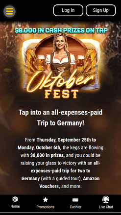 Oktoberfest móvil de Black Lotus Casino