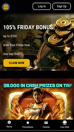 Promociones móviles de Black Lotus Casino