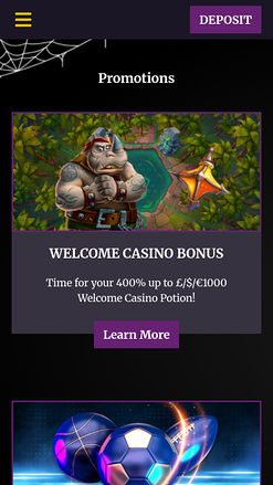 Promotions mobiles de Black Magic Casino