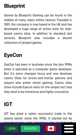 Développeurs de jeux mobiles de Black Spins Casino