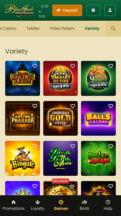 Мобильное разнообразие Blackjack Ballroom