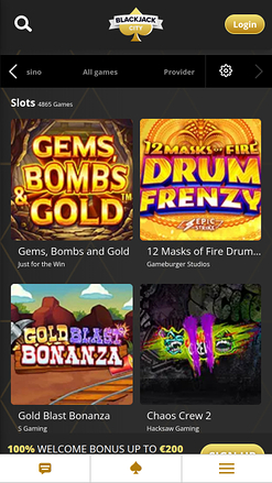 Giochi mobile di BlackJack City Casino