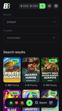 Jackpot du casino BlazeBet sur mobile