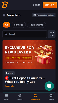 Promotions mobiles de BlazeSpins Casino