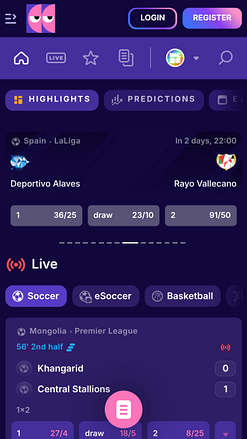 Casino Sports BlindLuck pour mobile