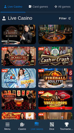 Live dealer mobile di Blitz Casino