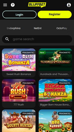 Développeurs de jeux mobiles de BluffBet Casino