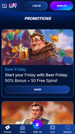 Promotions mobiles de Bm.bet Casino