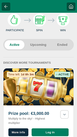 Tournois mobiles du casino BoaBet