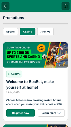 Boabet Casino Promotions