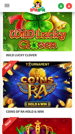 Jackpot mobile de BoaBoa Casino