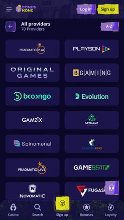 Sviluppatori di giochi da casinò BonusKong