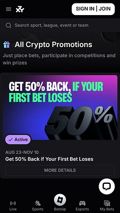 Promociones móviles del casino Bookmaker.xyz