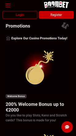Promotions mobiles de Boombet Casino