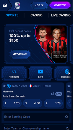 Boomerang Bet Casino mobile Sportwetten