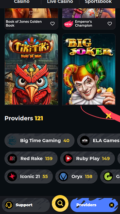 Développeurs de jeux mobiles de Boomerang Casino