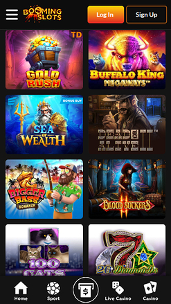 Jeux mobiles de BoomingSlots Casino