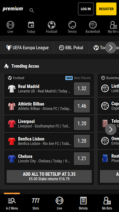 Sports mobiles de Bpremium Casino