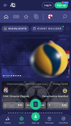 Deportes móviles de Bruno Casino