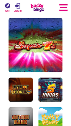 Jeux mobiles de Bucky Bingo