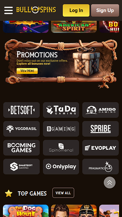 Bull Spins Casino Mobile Game Developers