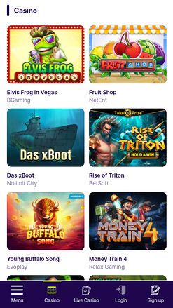 Juegos de Bullsbet Casino para móvil