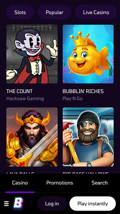 Buumi Casino Mobile-Spiele