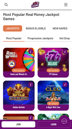 Jackpot Mobile de Cafe Casino