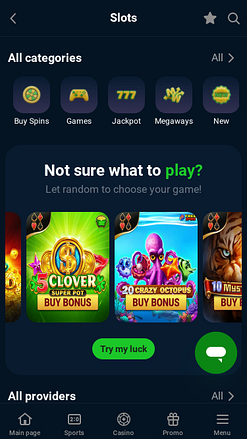 Jeux mobiles de casino Calitoro