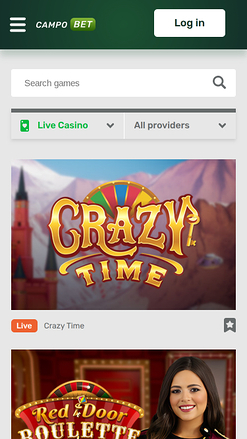 Croupier en direct mobile de Campobet Casino