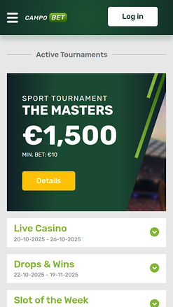 Tournois mobiles de Campobet Casino
