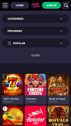 Giochi mobili di Candy Casino