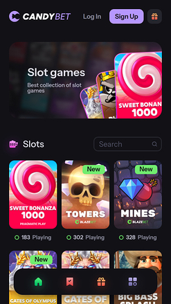 Juegos de casino CandyBet para móviles